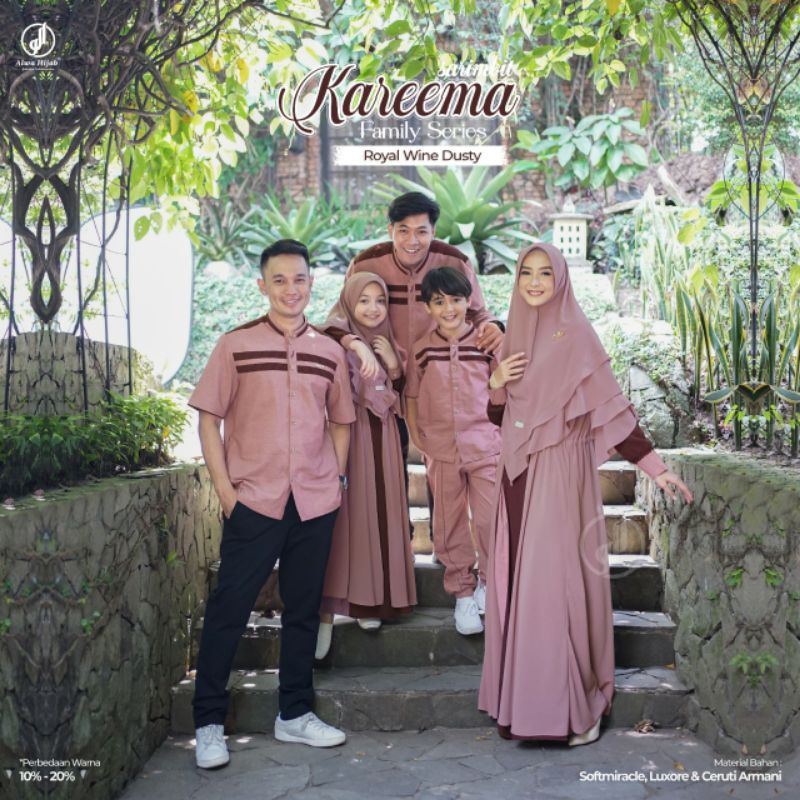 Sarimbit Family. Sarimbit Couple. Sarimbit Kareema - Alwa Hijab (Ready Stok)