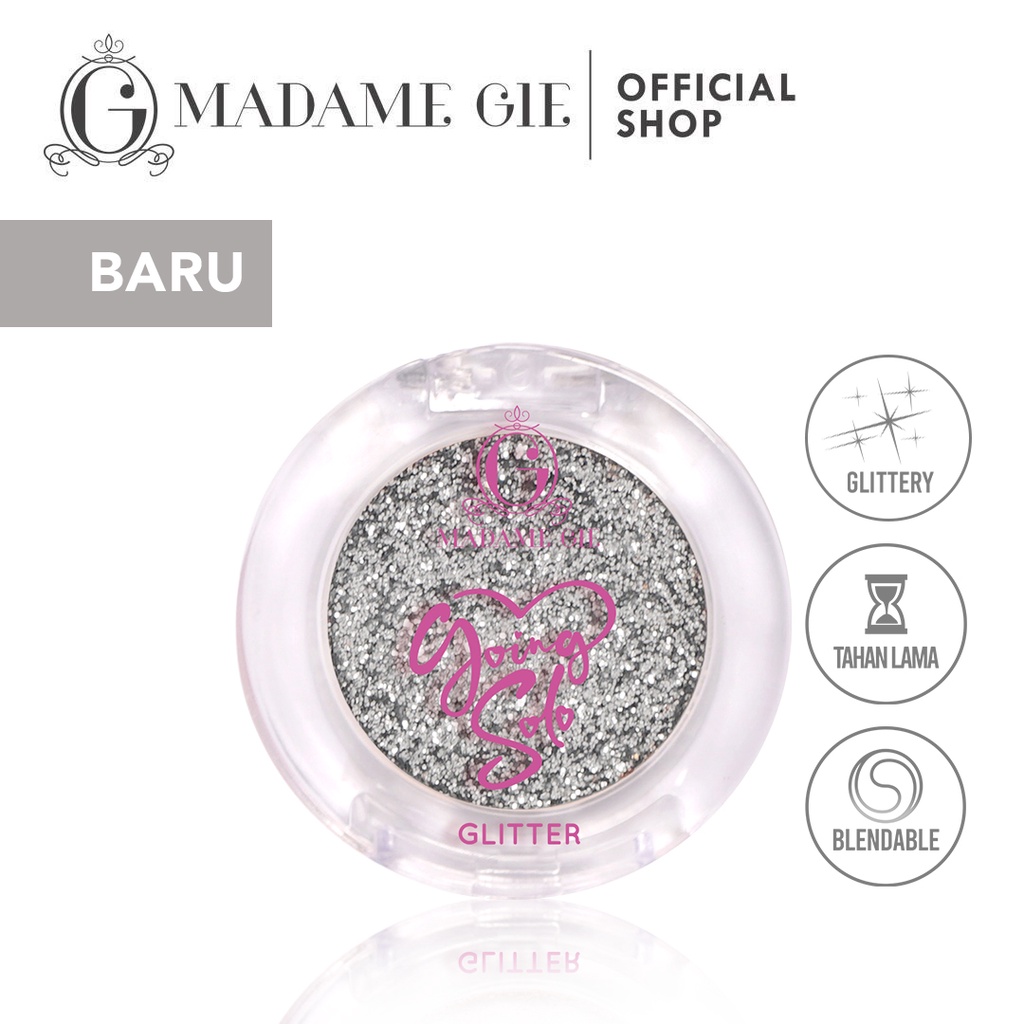 ⭐️ Beauty Expert ⭐️ NUZ - Madame Gie Going Solo Glittery Pressed Eyeshadow MakeUp