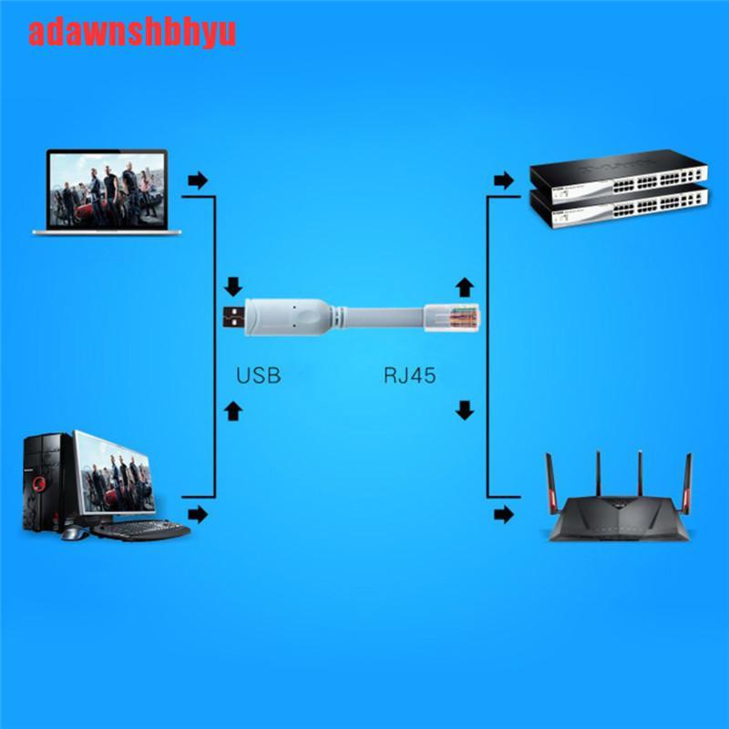 Adaptorwnshbhyu Kabel USB Ke RJ45 Untuk Konsol Cisco