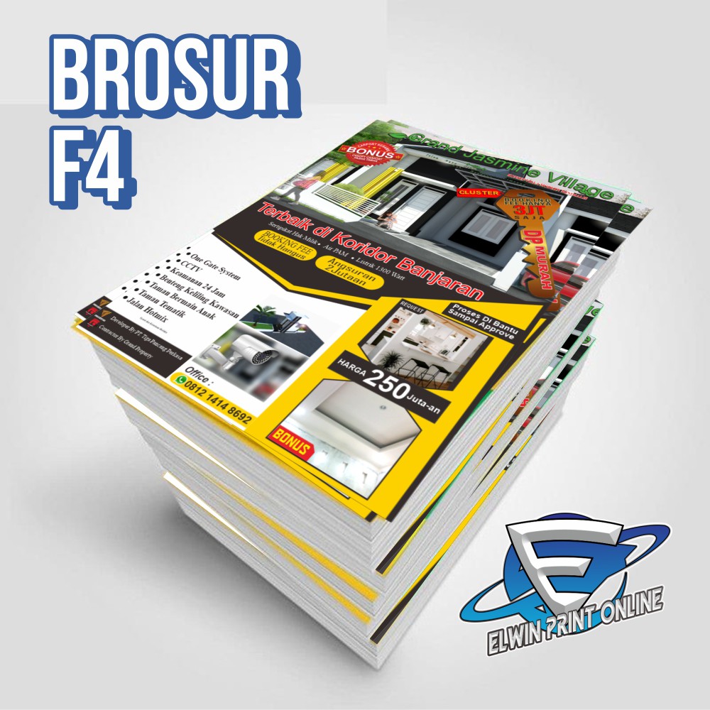 

Cetak Digital Brosur Flyer F4 Art Paper 150gsm 1 sisi