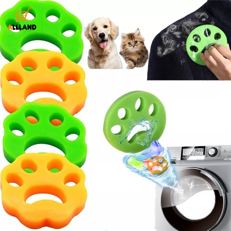 1pc Sikat Pembersih Bulu Anjing / Kucing Multifungsi Bahan Silikon Reusable Untuk Mesin Cuci