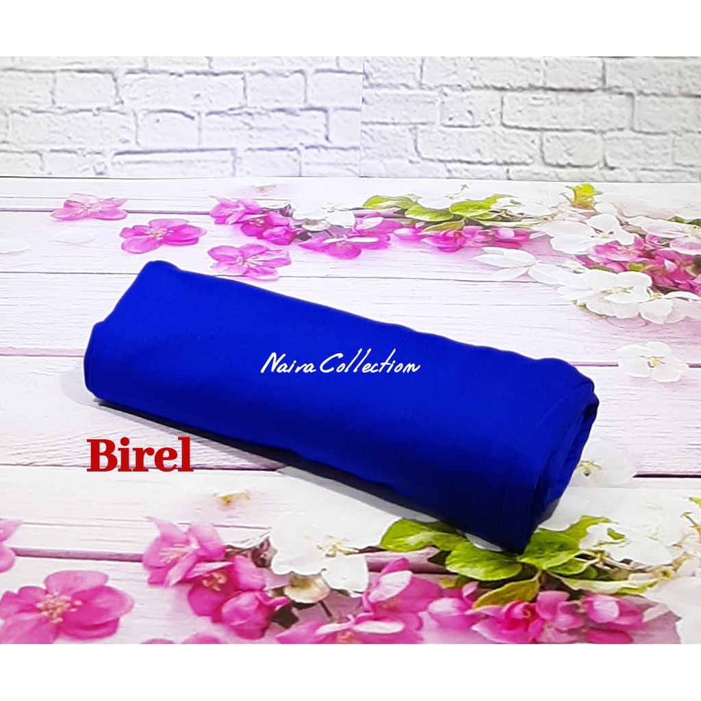 Rok Panjang Spandek All Size Wanita Muslim Murah Bahan Jersey Licin Soft  Best Seller Bisa Cod-Biru