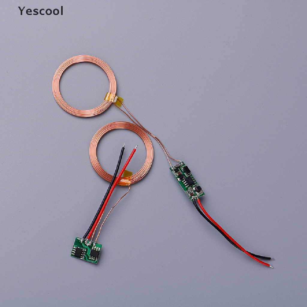 Yescool Modul transmitter charger wireless 5V + receiver power supply Induksi