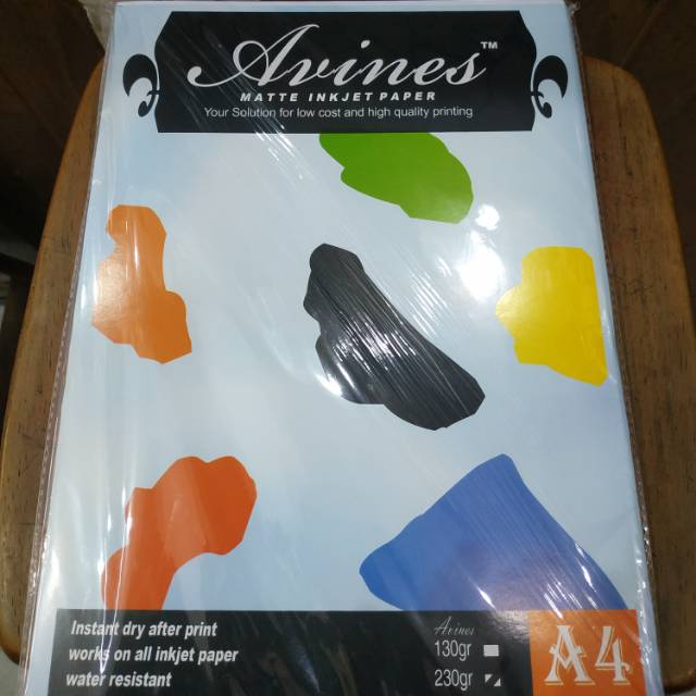 

Fotopaper double side injekt avines 230Gr-50lbr