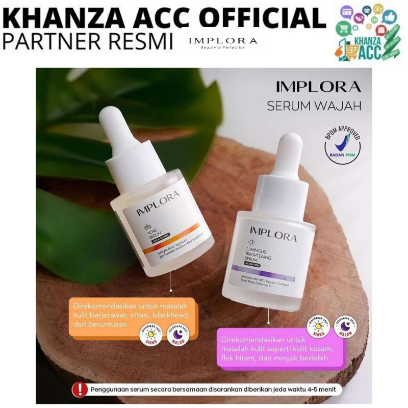 KHANZAACC Implora Serum Perawatan Kecantikan Wajah 20ML