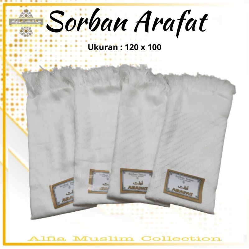 Sorban Putih Arafat Oleh oleh Haji Termurah / sorban arafat / surban arafat / sorban murah