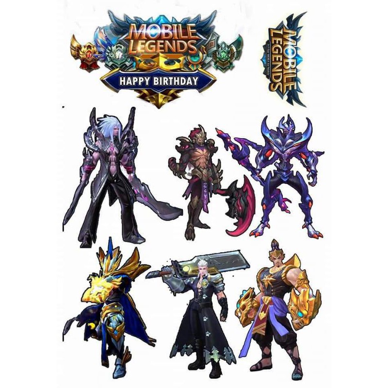 Topper Kue ML / Mobile legend