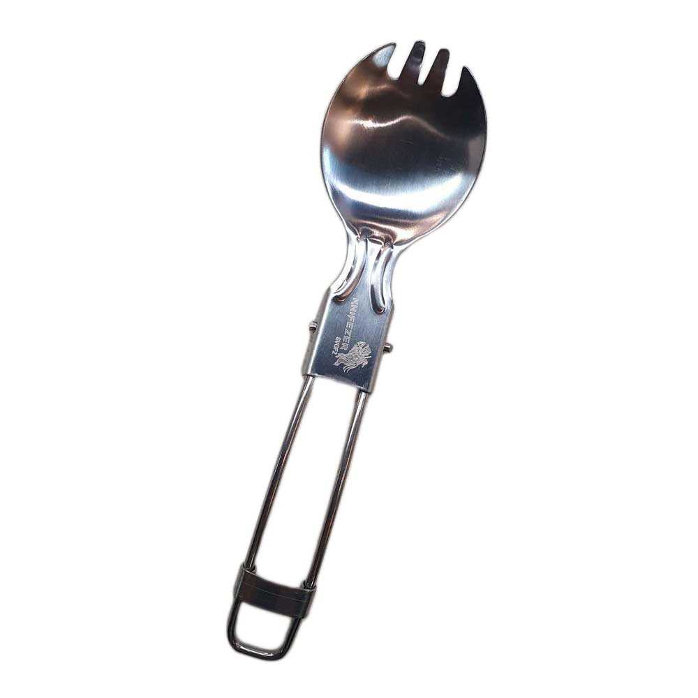 ZER Foldable Spoon Fork Sendok Garpu Lipat Stainless Steel-SVGF2