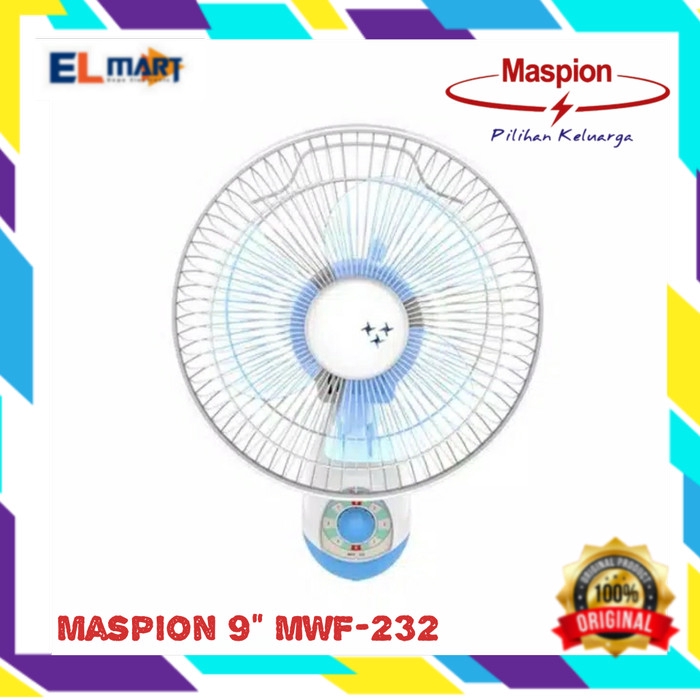 MASPION Wall Fan MWF 232 Kipas Angin Dinding Tembok 9inch MWF232 maspion kipas angin dinding