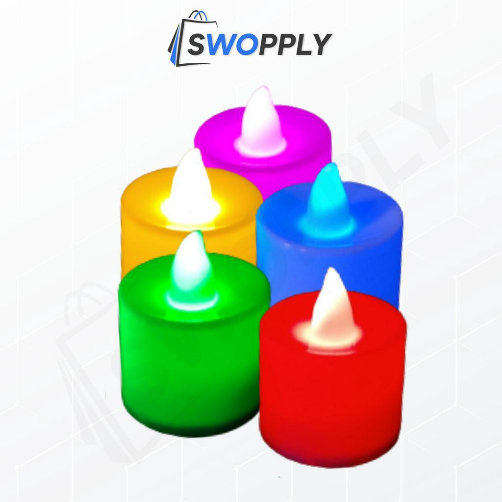 Swopply HL0049 Lampu Lilin LED mini Lampu Cande Light Portable Lampu Hias Mini