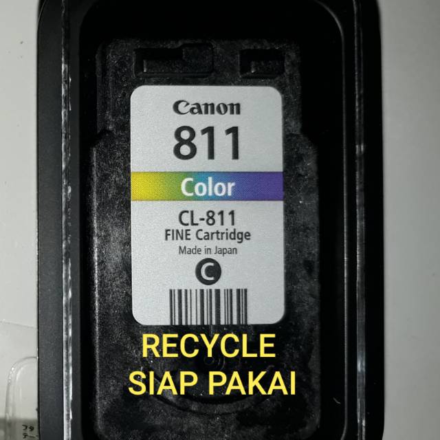 Cartridge canon CL 811 (WARNA) siap pakai refil / recycle