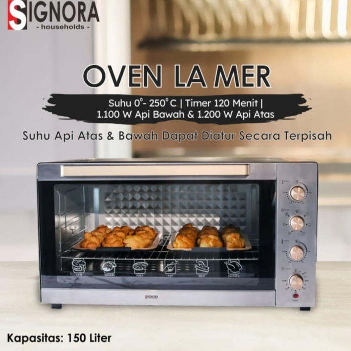 Oven Listrik Signora Lamer Alat Panggang 150 liter La Mer