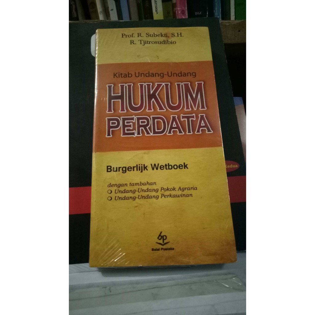 Jual Buku Kitab Undang Undang Hukum Perdat Shopee Indonesia