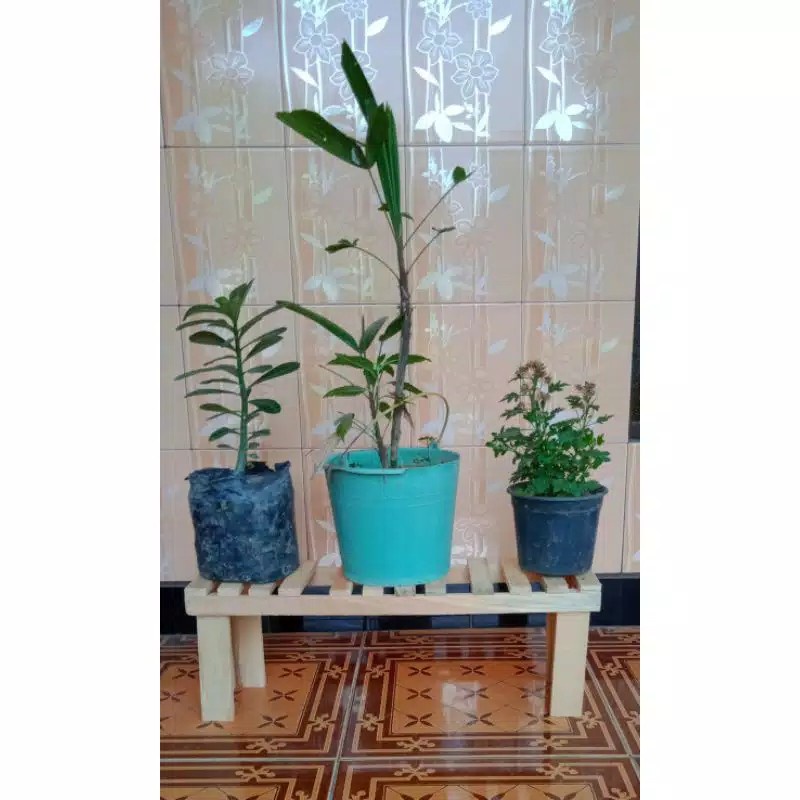 STANDING POT / RAK BUNGA WOODEN / RAK BUNGA KAYU MINIMALIS BAHAN DARI KAYU PINUS PILIHAN