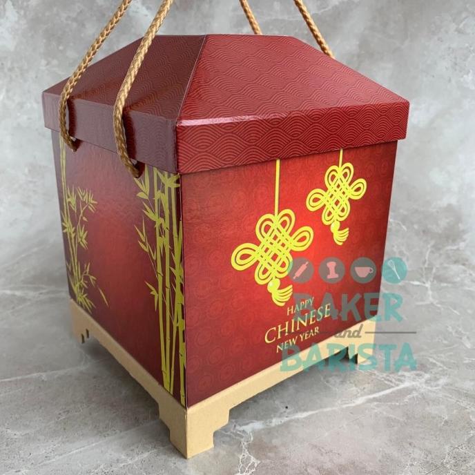 

[COD] Hardbox Imlek 2 toples bulat 450g 500g kue kering kotak hampers [COD]