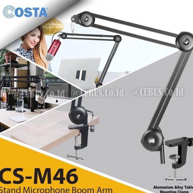COSTA CS-M46 Stand Mic Boom Arm Stand Mic Heavy Duty Adjustable ==