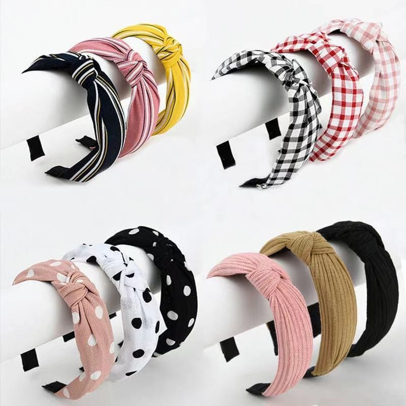 Bandana Motif Bando Simpul Aksesoris Rambut Wanita Bando Ala Korean Style Import (VC)