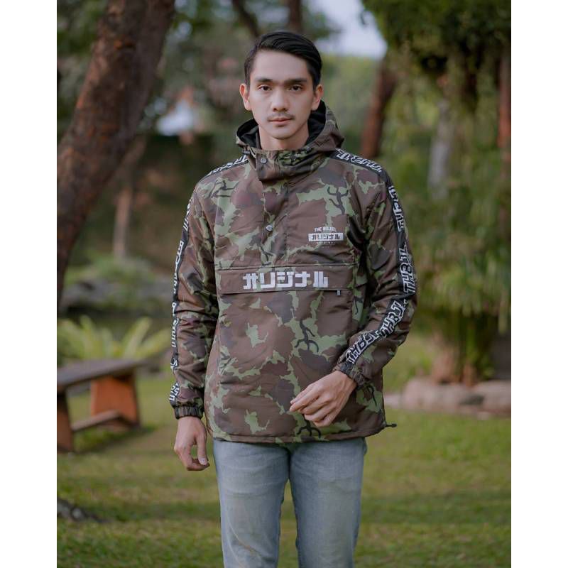 Jaket pria loreng