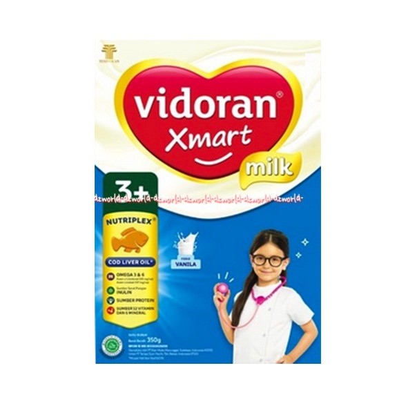 Vidoran Xmart 3+ Milk Rasa Madu Vanilla 3 325gr Susu Untuk 3-5tahun Fidoran Smart 3 Plus Vidoran 3 Vanila