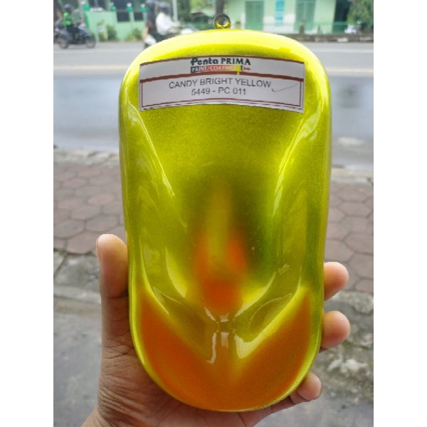 cat candy bright yellow pc011 200 ml, cat dico mobil motor sepeda