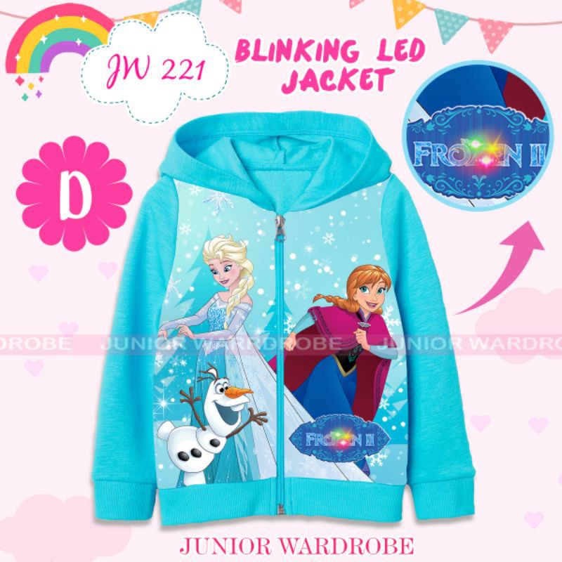 Jaket anak perempuan JW 221 blinking LED