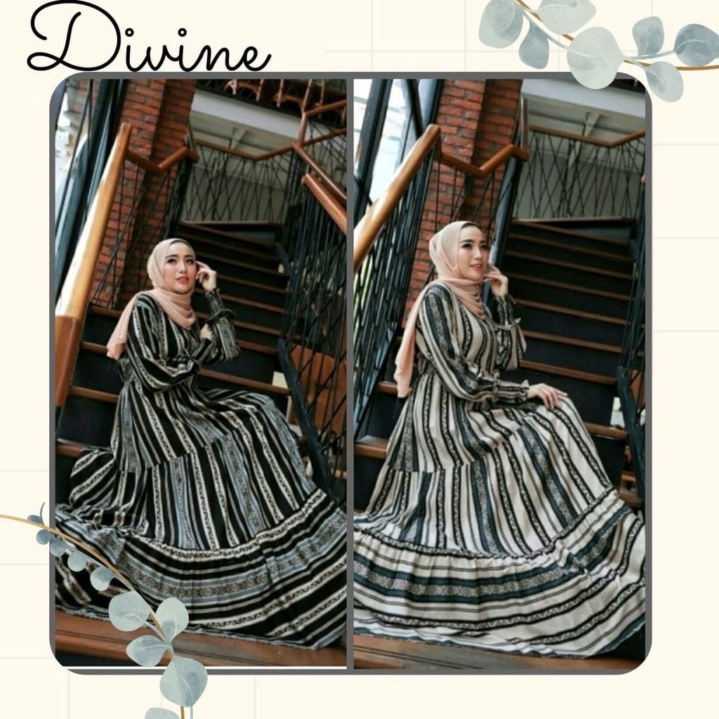 DVN Dress Halimah / dress muslim / baju syari / pakaian wanita muslim
