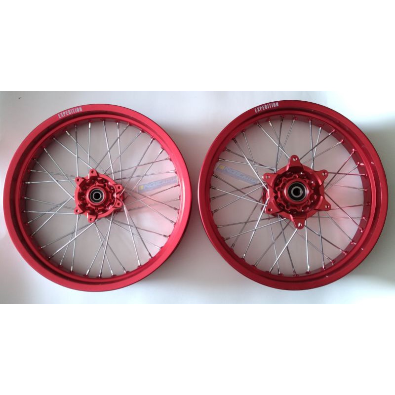 VELG SET CRF150 EXPEDITION MERAH 300/350 17-17