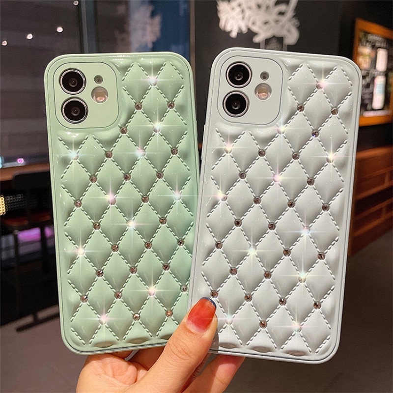 Diamond Glossy Hardcase Polos Simple iphone 7/8+ XS XS Max XR 11 Pro Max 12 Pro Max