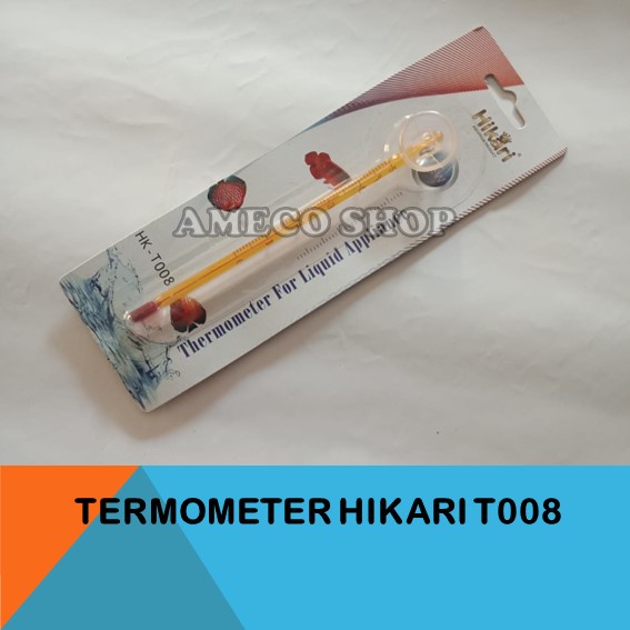 HIKARI Termometer Aquarium Pengukur Suhu Air Aquarium HK T008