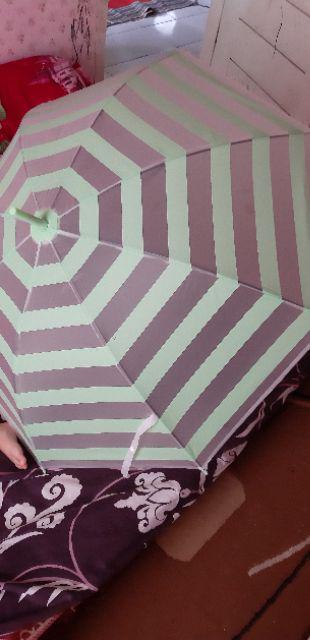 Tabasa Payung Tongkat Stripes Ilusi Simple Garis Garis