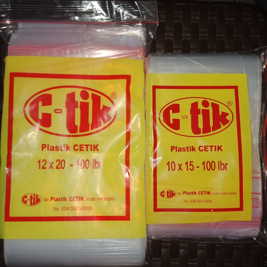 Plastik Bening C-Tik / Klip / Ziplok isi 100 lembar