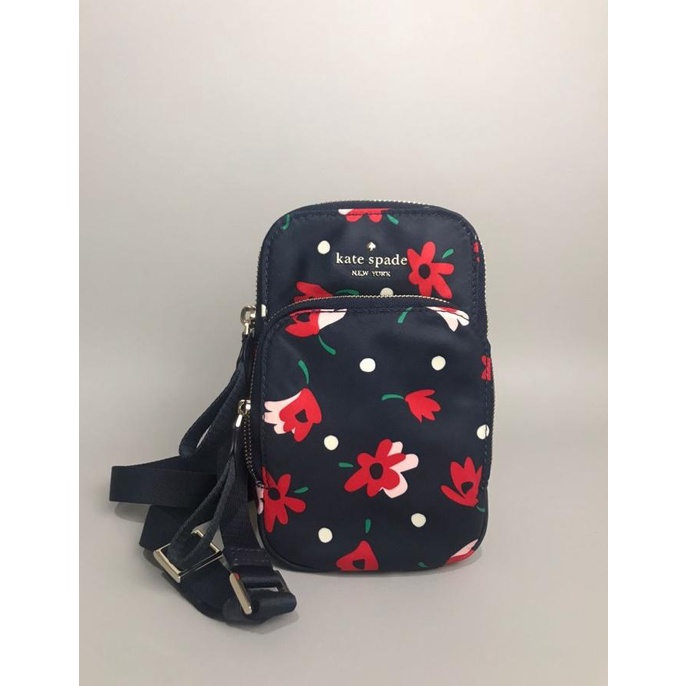 Tas HP Wanita Kate Spade Jae North South Phone Crossbody - Floral Printed