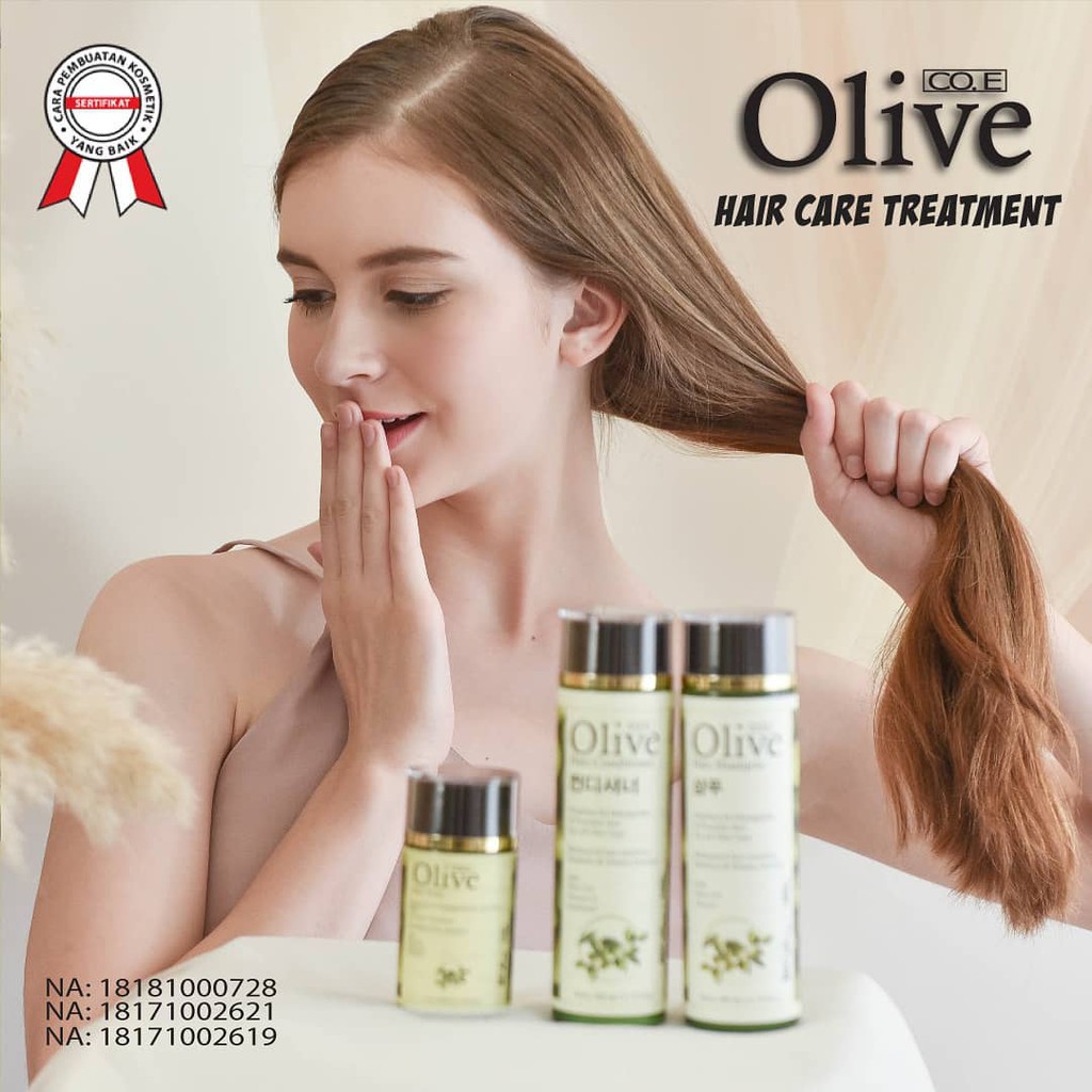 SYB OLIVE PAKET COE-OLIVE SAMPO-OLIVE CONDITIONER-OLIVE HAIR TONIC-OLIVE HAIR MASK-OLIVE SERUM BPOM