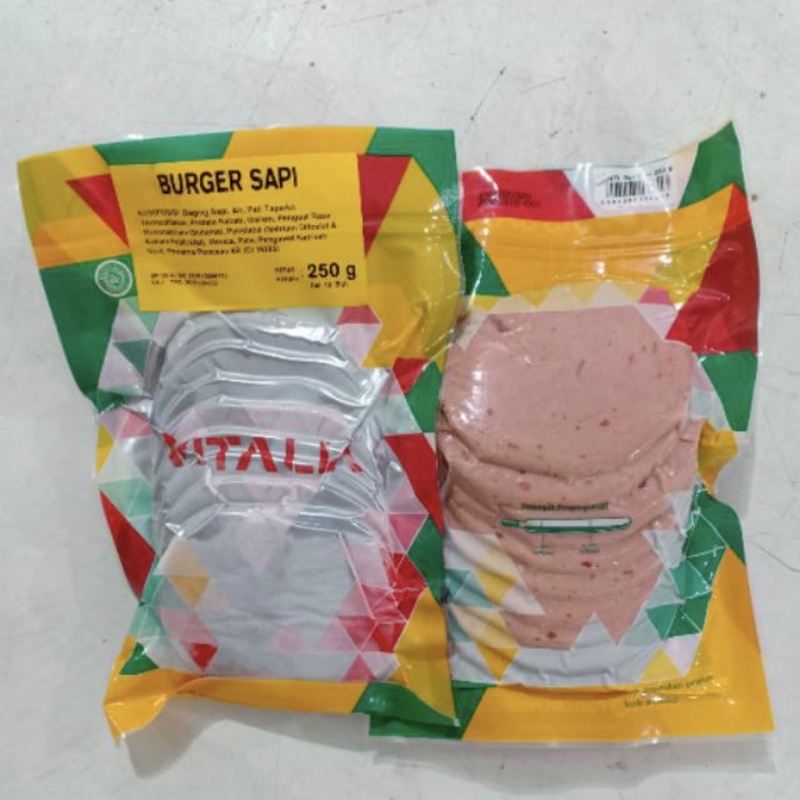 

VITALIA Isi Burger Sapi 250gr isi 10 pcs