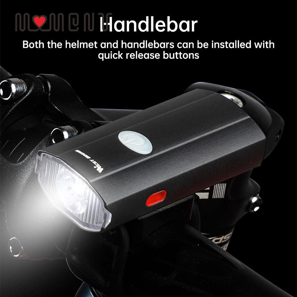 YGRETTE - UNIVERSAL BICYCLE LIGHT HELMET HELM BIKING Lampu Sepeda LED Rechargeable 300 Lumens