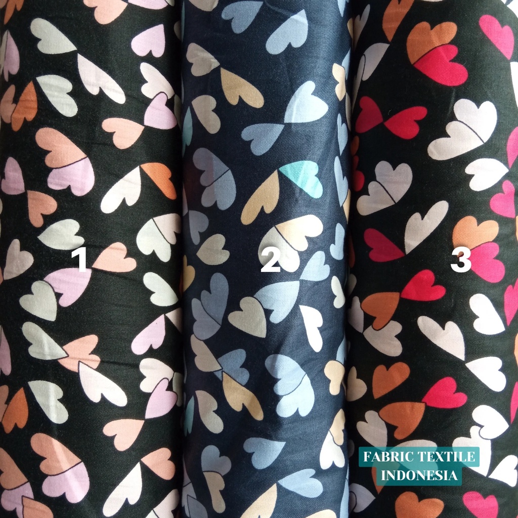 KAIN KATUN JEPANG MOTIF TOKAI SENKO / JAPAN DESIGN / KAIN MOTIF LOVE / KAIN KATUN JEPANG LOVE / KATU