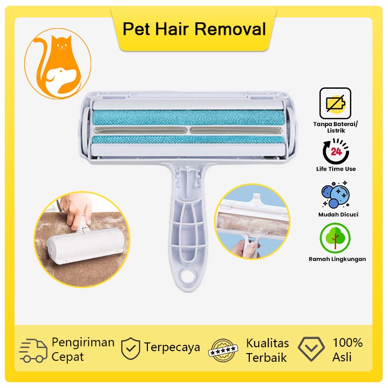 Pembersih Bulu Kucing/Anjing Pet Hair Removal Rol Ajaib Rol Pembersih Rambut Kucing Dan Anjing Rol Pembersih Rambut Hewan Peliharaan