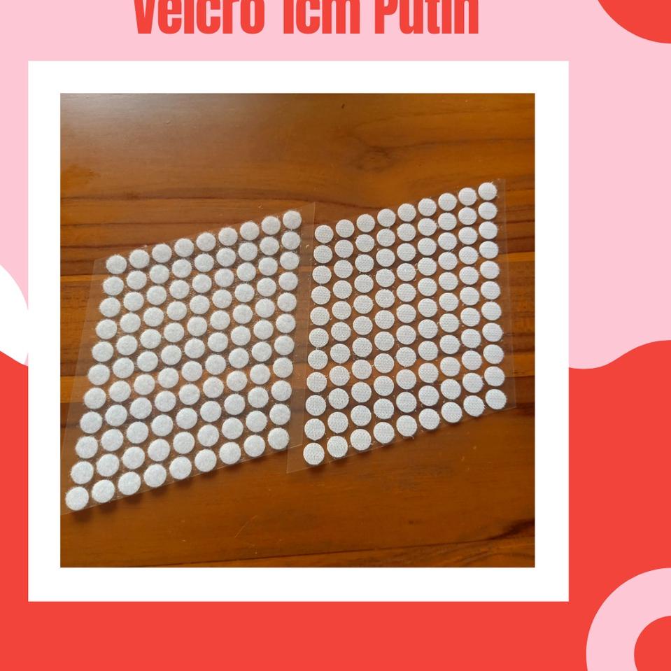 

[PRODUK EW8KJ] !! 100pasang - 1cm velcro/perekat bulat double side sticker HQZ