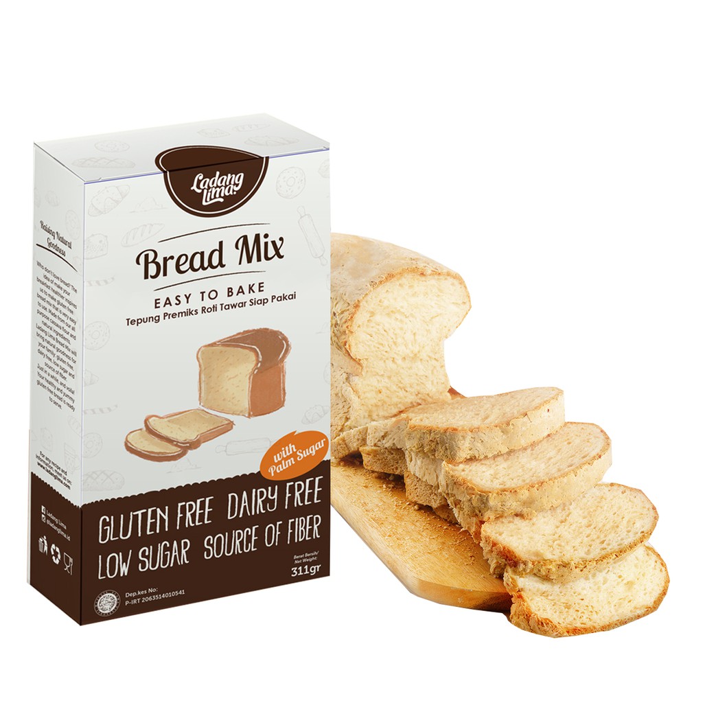 

Ladang Lima Bread Mix Gluten Free & Pancake mix