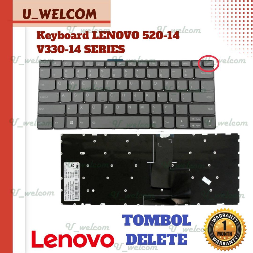 Keyboard  S340-14API S340-14IIL S340-14IML S340-14IWL DELETE