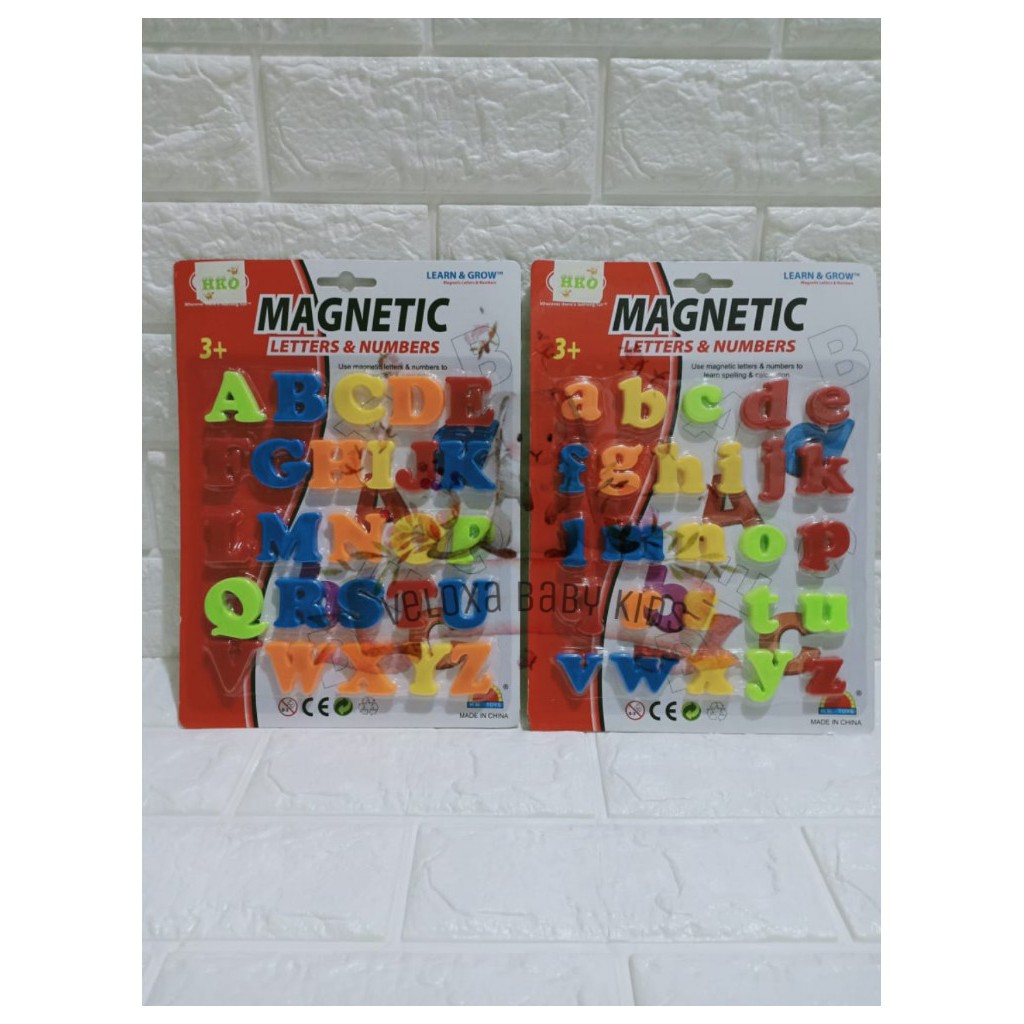 Mainan Anak Alphabet / Mainan Huruf Magnet Besar / Mainan Huruf Kecil Magnet