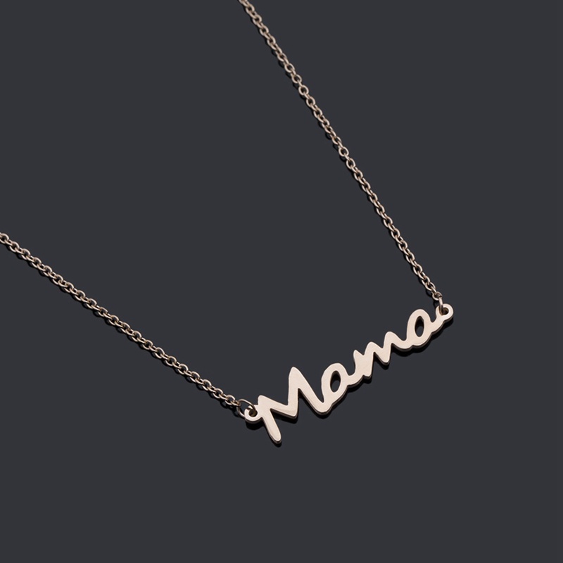 Kalung Desain Tulisan Mama Untuk Wanita