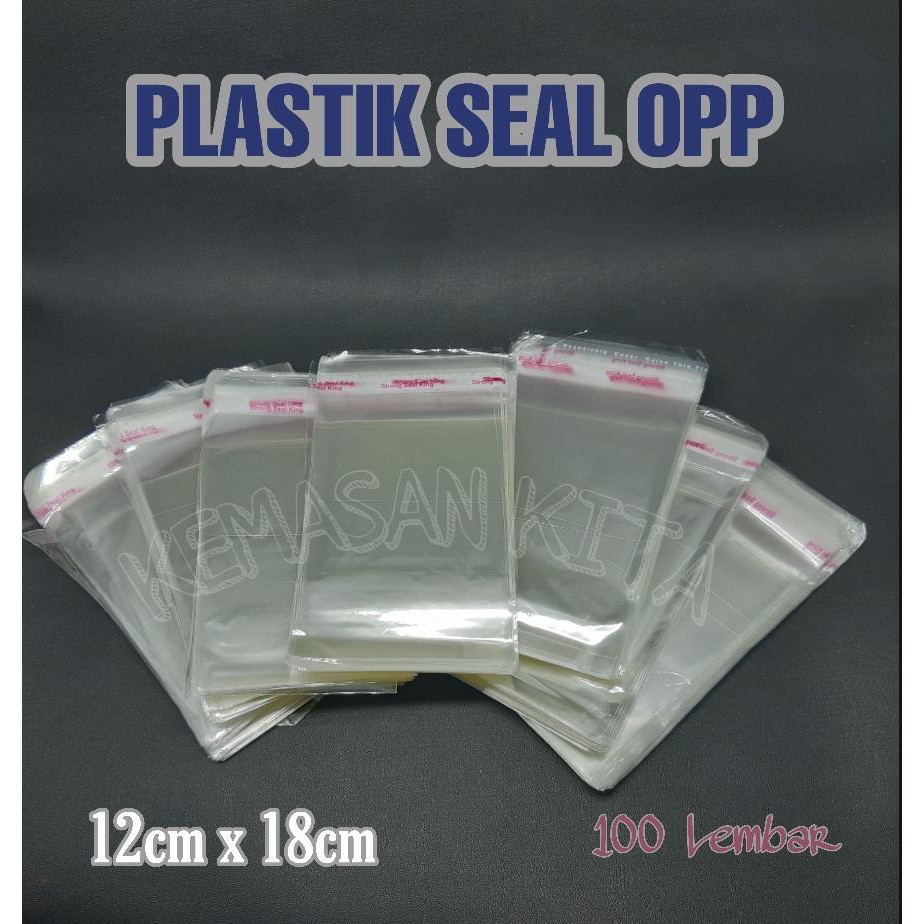 

Kantong Plastik Opp Seal Lem Perekat Kemasan Souvenir Kue 12x18 cm