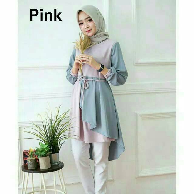 MILIA PLEATED TUNIK / TUNIK PLISKET / PLISKET TUNIK / PLEATED TUNIK/ TUNIK PLEATED / TUNIK WANITA