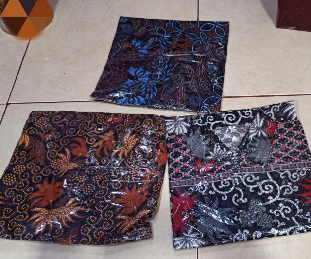 Hot Item Kemeja Hem Batik Pria Pekalongan Terfavorit Lengan Pendek Size M L Xl
