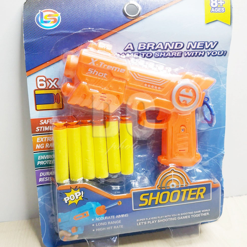 X-Trem Shooter Mainan Blaster Gun Nerf Dart Tembak Peluru Gabus