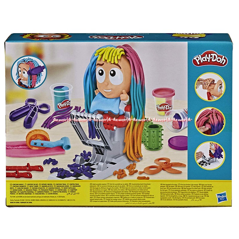 Play-Doh Crazy Cuts Stylist Hair Style Salon Pretend Mainan Lilin Playdoh Salon Potong Rambut