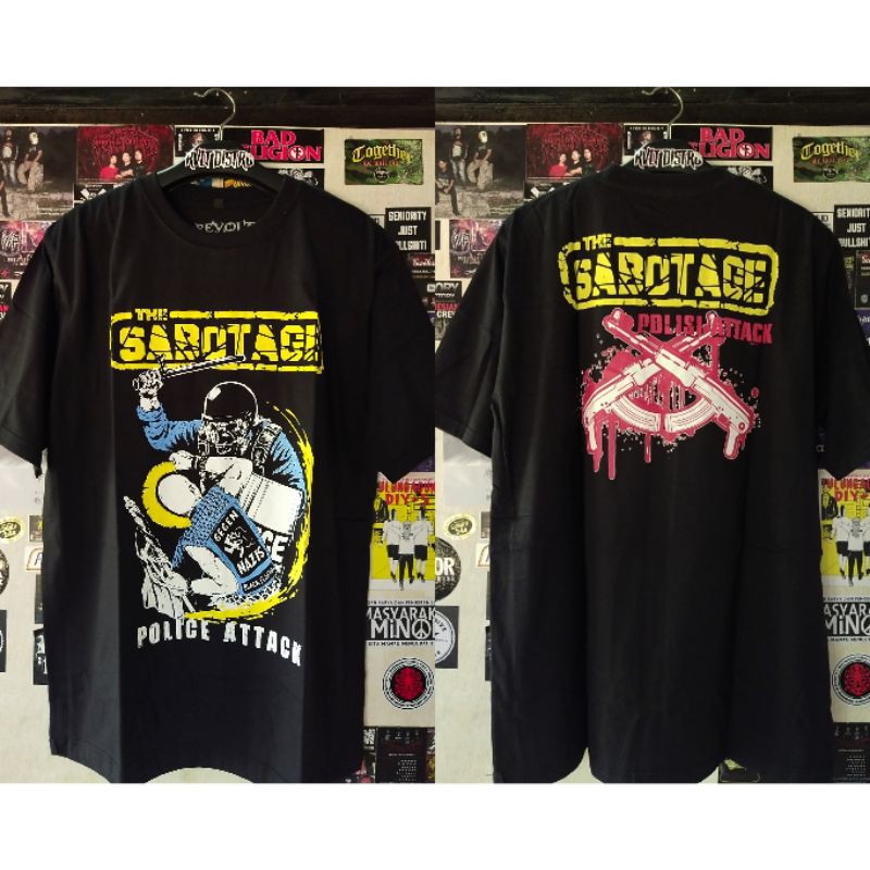 Kaos Band Punk The Sabotage / T-shirt Punk / Kaos Distro