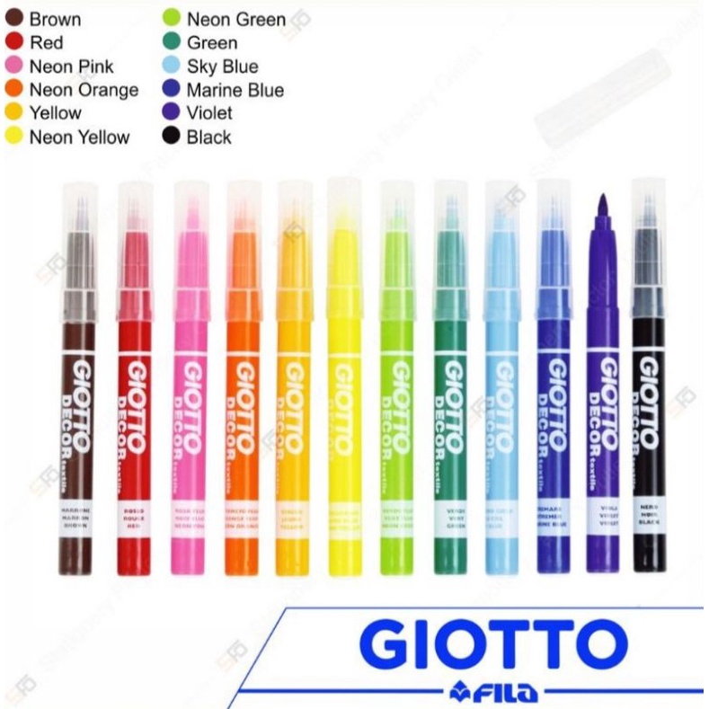 

Giotto Decor Textile,Spidol Kain