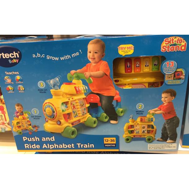 push & ride alphabet train